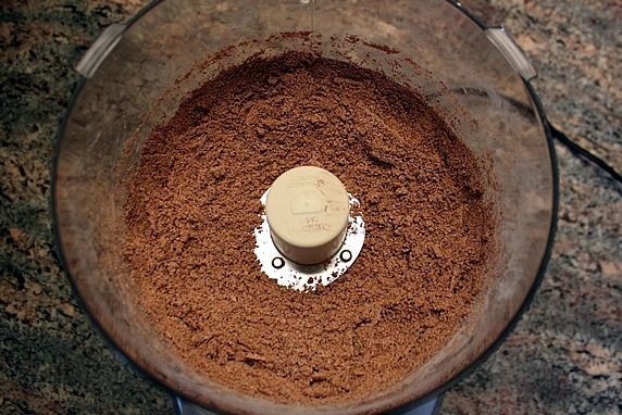 Mixed in food processor