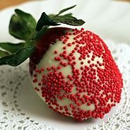 white sprinkles