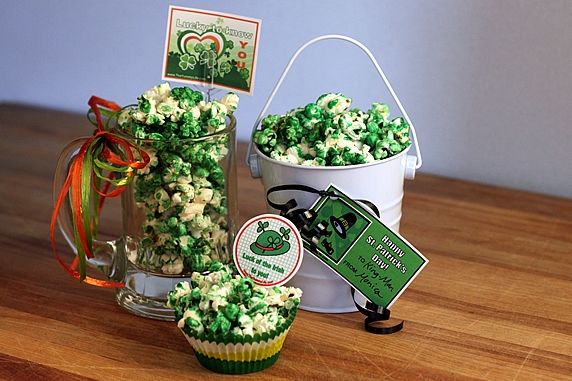 green popcorn gifts