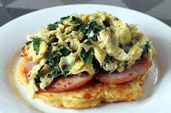 Corn Cake Breakfast Stack