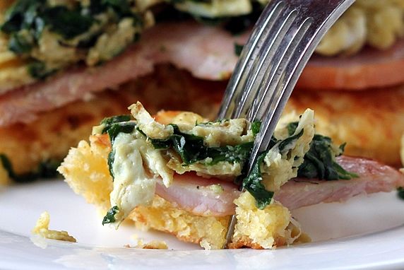 Corn Cake Breakfast Stack