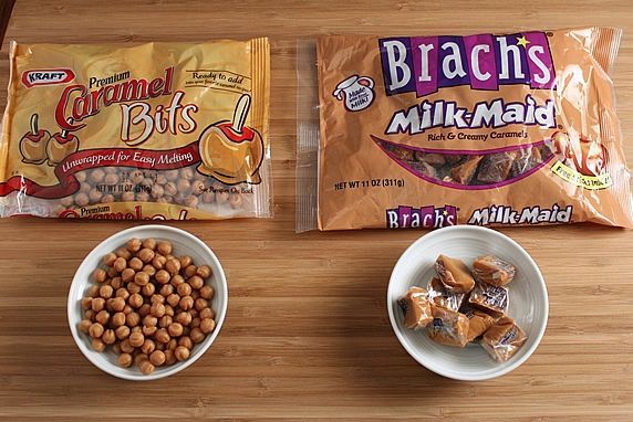 Caramels in bag