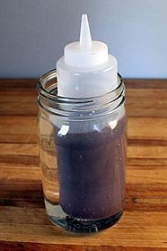 bottle in hot water