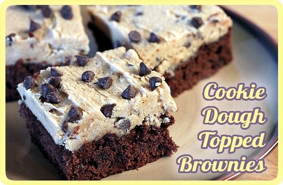 Cookie Dough Topped Brownies