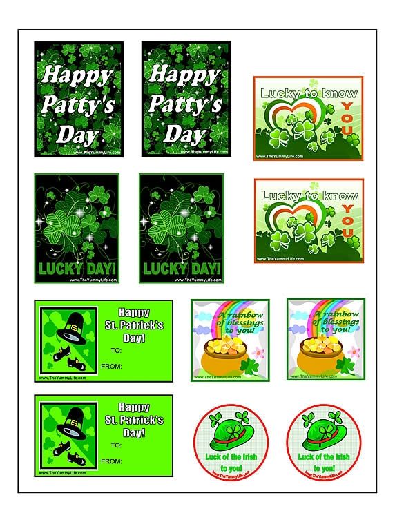 St Patrick S Day Gift Tags