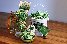 green popcorn gifts