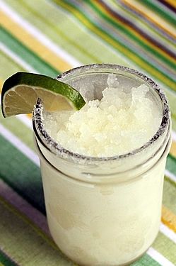 Make-Ahead Frozen Margaritas. Blended, frozen in mason jars, ready to serve. 