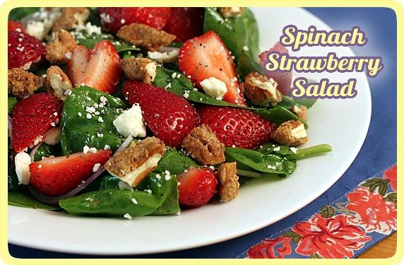 Strawberry Spinach Salad