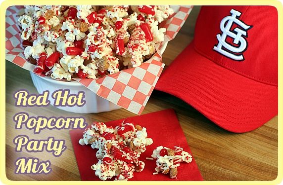 Red Hot Popcorn Party Mix
