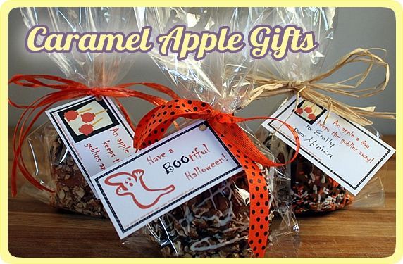 Caramel Apple Gift Bags & Tags