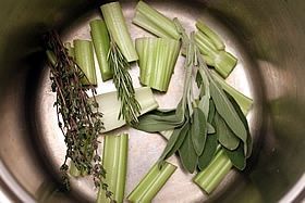 celery in pot