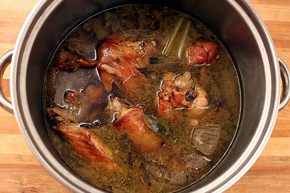 turkey cooked in pot